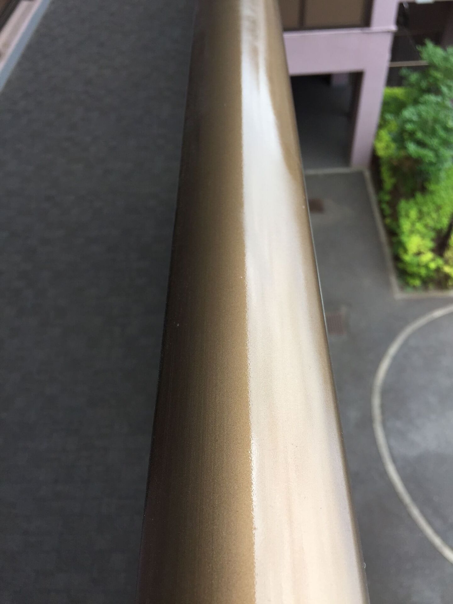 きれいになったベランダの手すり