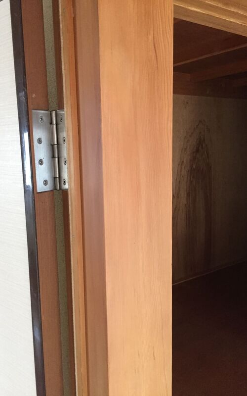 きれいになった押入れの枠