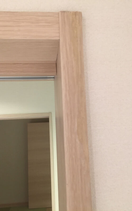 きれいになったドア枠